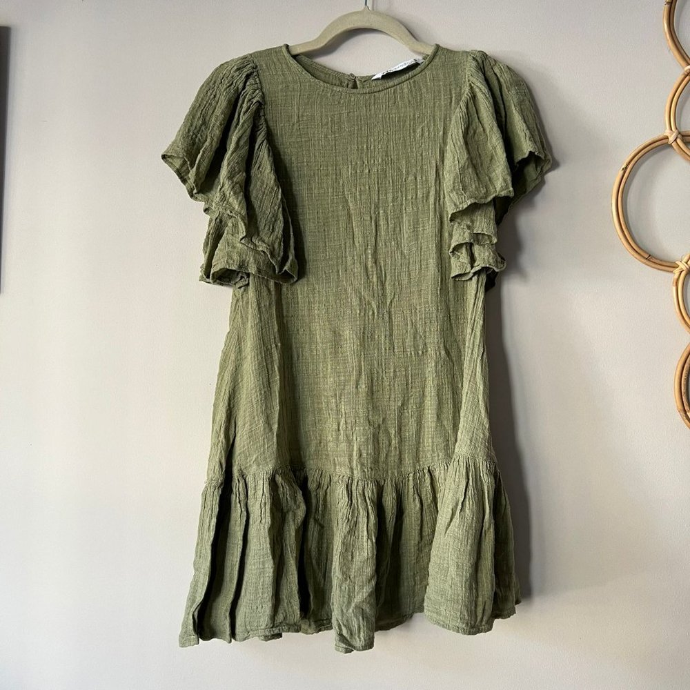 Green Zara Dress XS